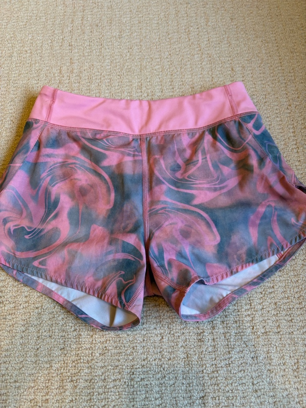 Athleta Pink Swirl Performance Girls' Shorts